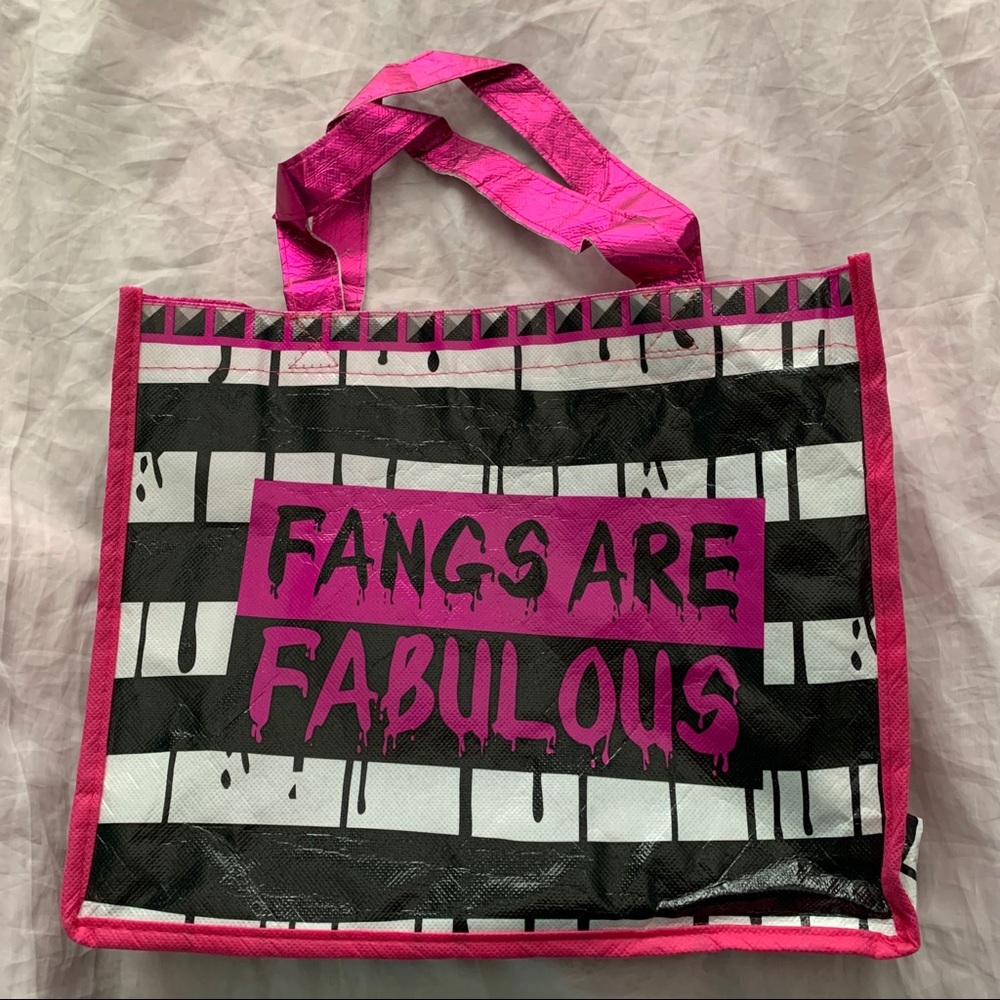Vampire themed plastic bag
